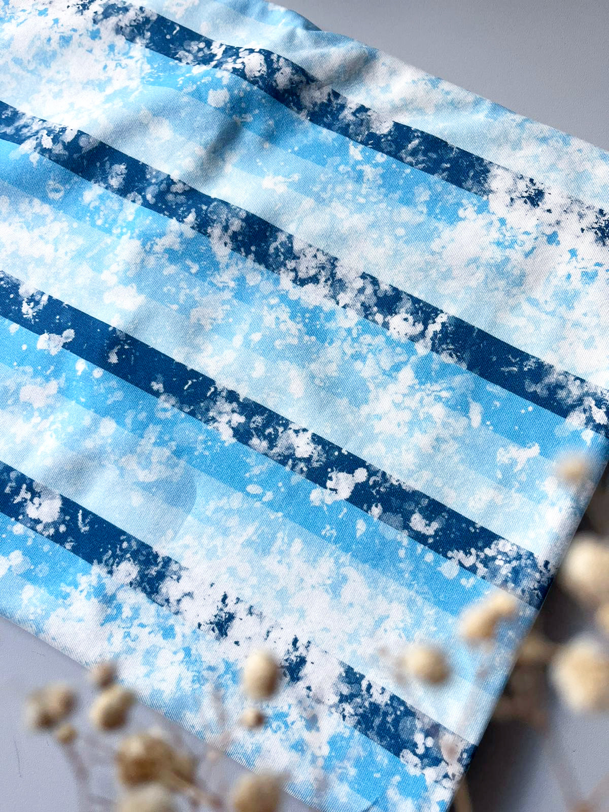 Aquarell blau Streifen Dauervorbestellung